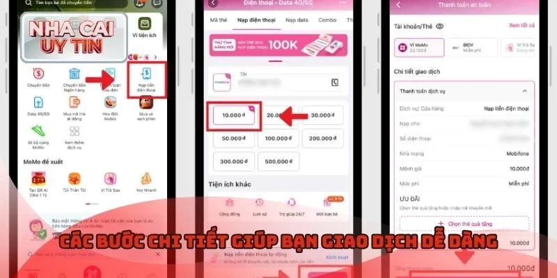 Các bước chi tiết giúp bạn giao dịch dễ dàng