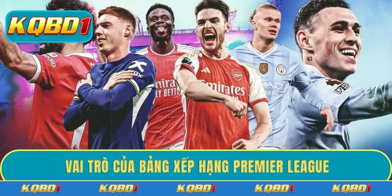 Vai trò của bảng xếp hạng Premier League